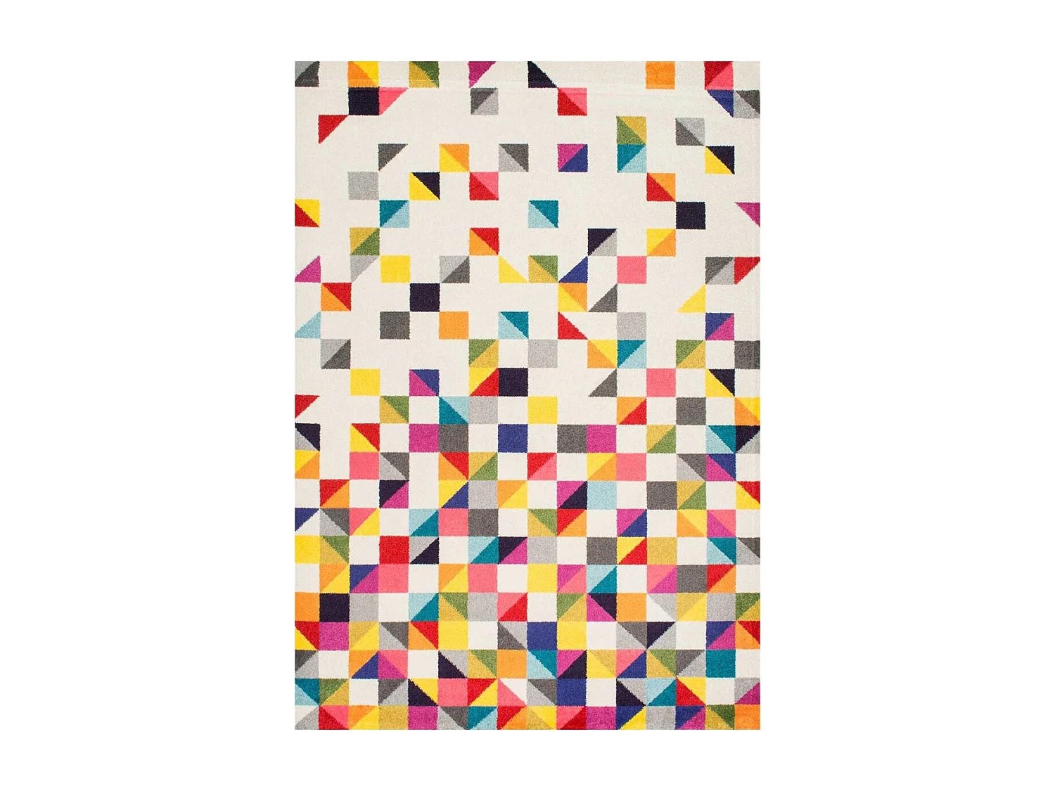 tappeto per sala da pranzo 240x340 tessuto con motivo geometrico rettangolo multicolore