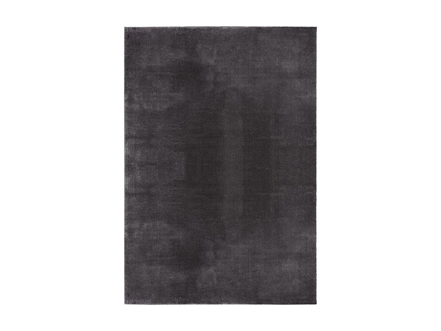 Tapis chambre LYN10 LAVABLE 120x170 soyeux et doux, tapis anthracite uni à l'aspect Shaggy