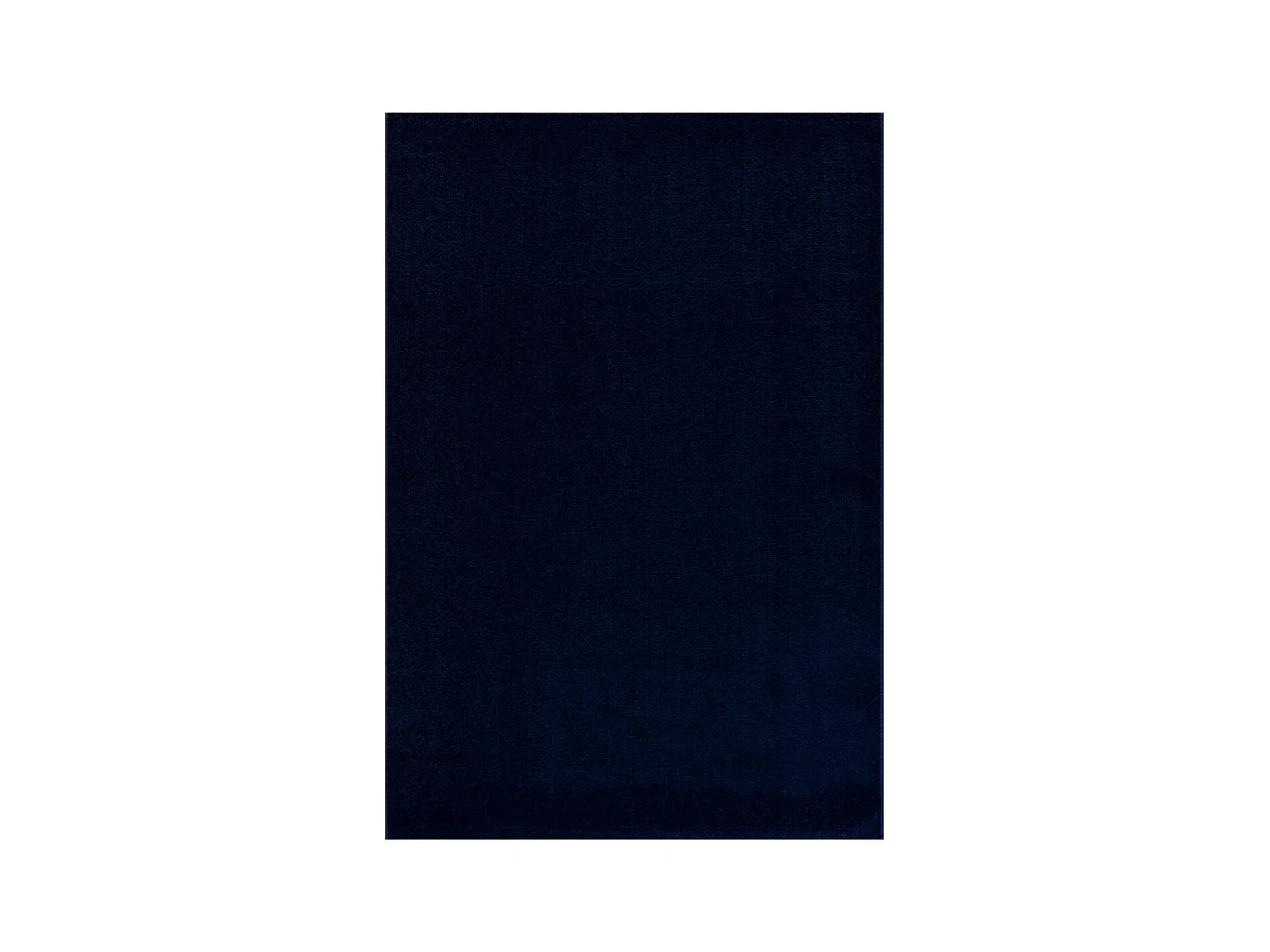 tapis chambre 120x170 tissé bleu marine rectangle motif uni NOSSA