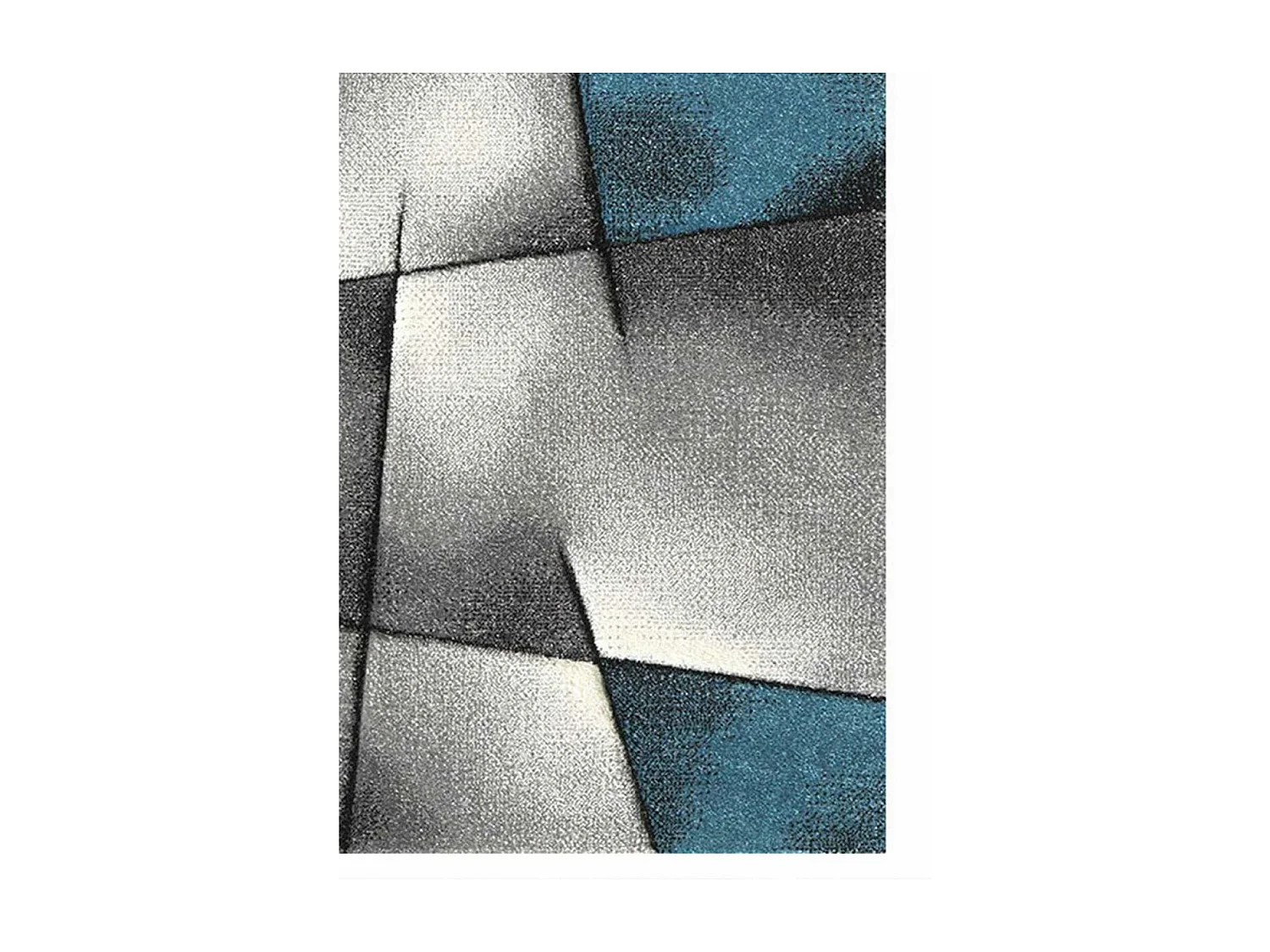 Tapis salon 120x170 cm Rectangulaire BRILLANCE 660-80 Bleu Salon adapté au chauffage par le sol