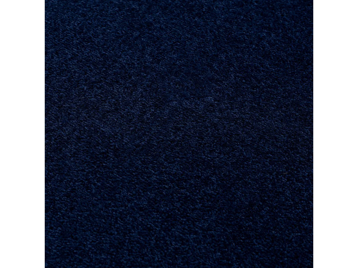 tapis salle à manger 200x290 tissé bleu marine rectangle motif uni NOSSA