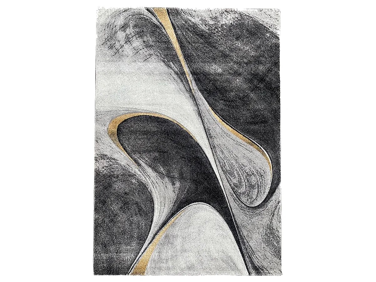 tappeto da ingresso 40x60 intrecciato motivo geometrico rettangolo nero MADILA