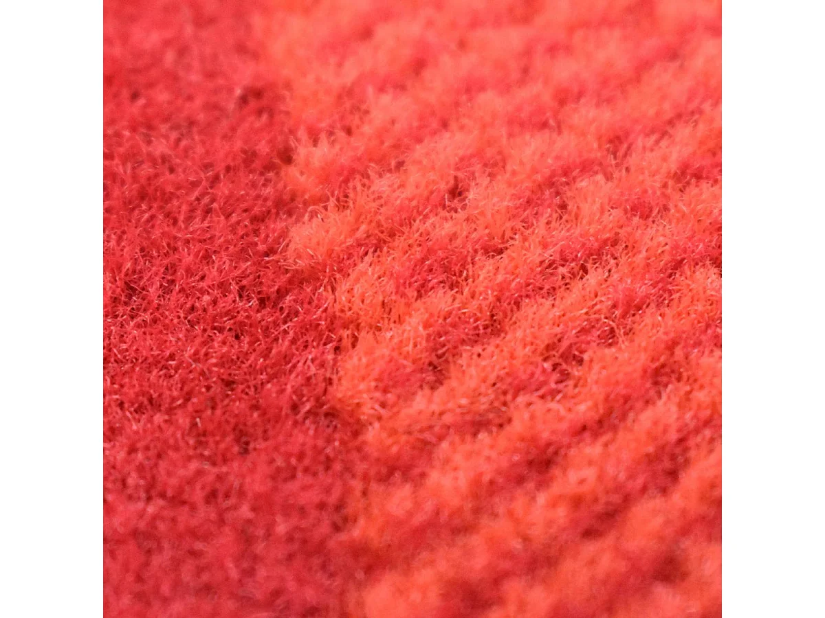 tapis chambre 60x110 tissé rouge rectangle motif géométrique AF2 BIGTRI