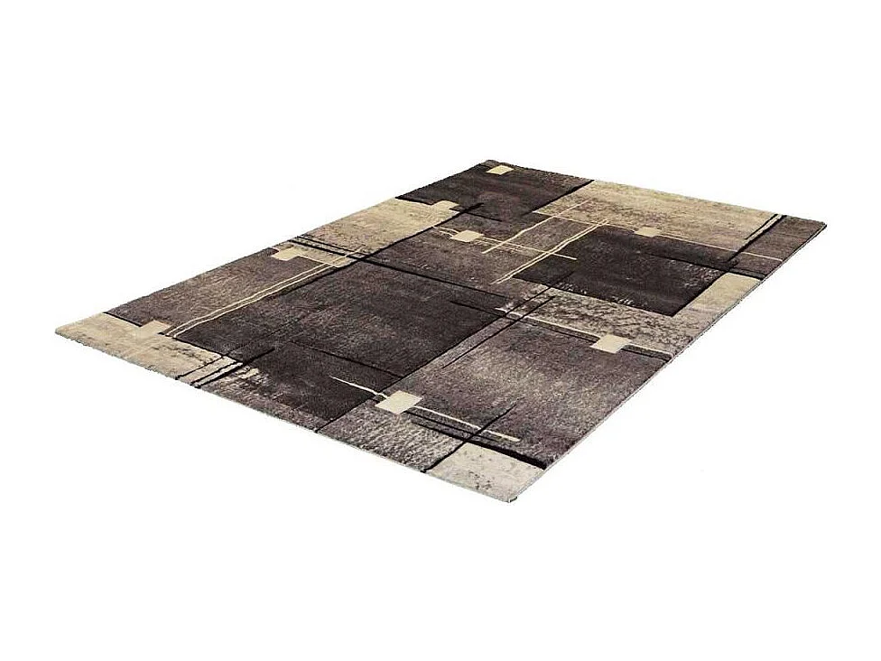 tappeto per camera da letto 80x150 tessuto rettangolo grigio modello astratto NOVA