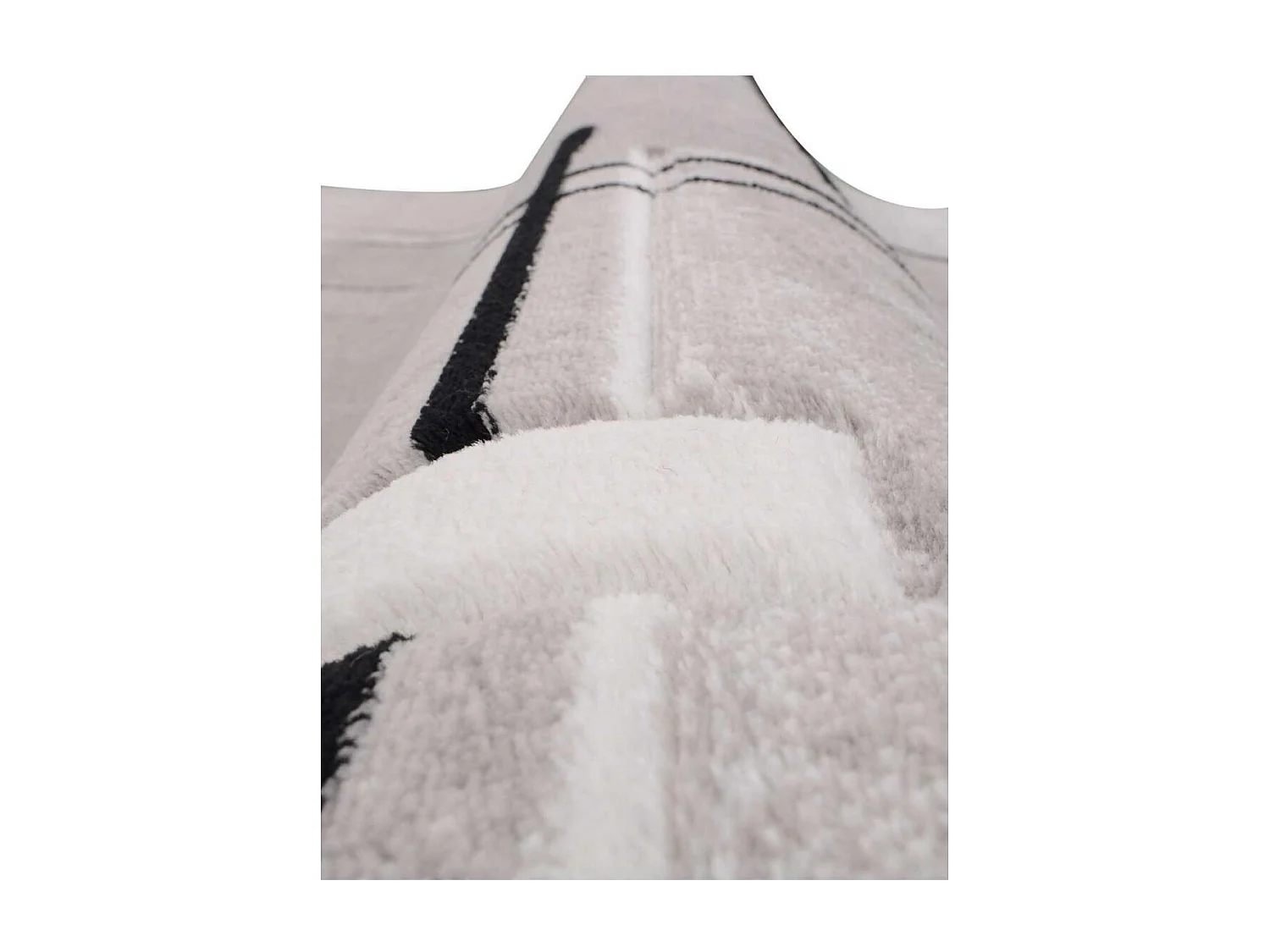 tappeto per camera da letto 60x110 tessuto rettangolo viola modello astratto NOVA