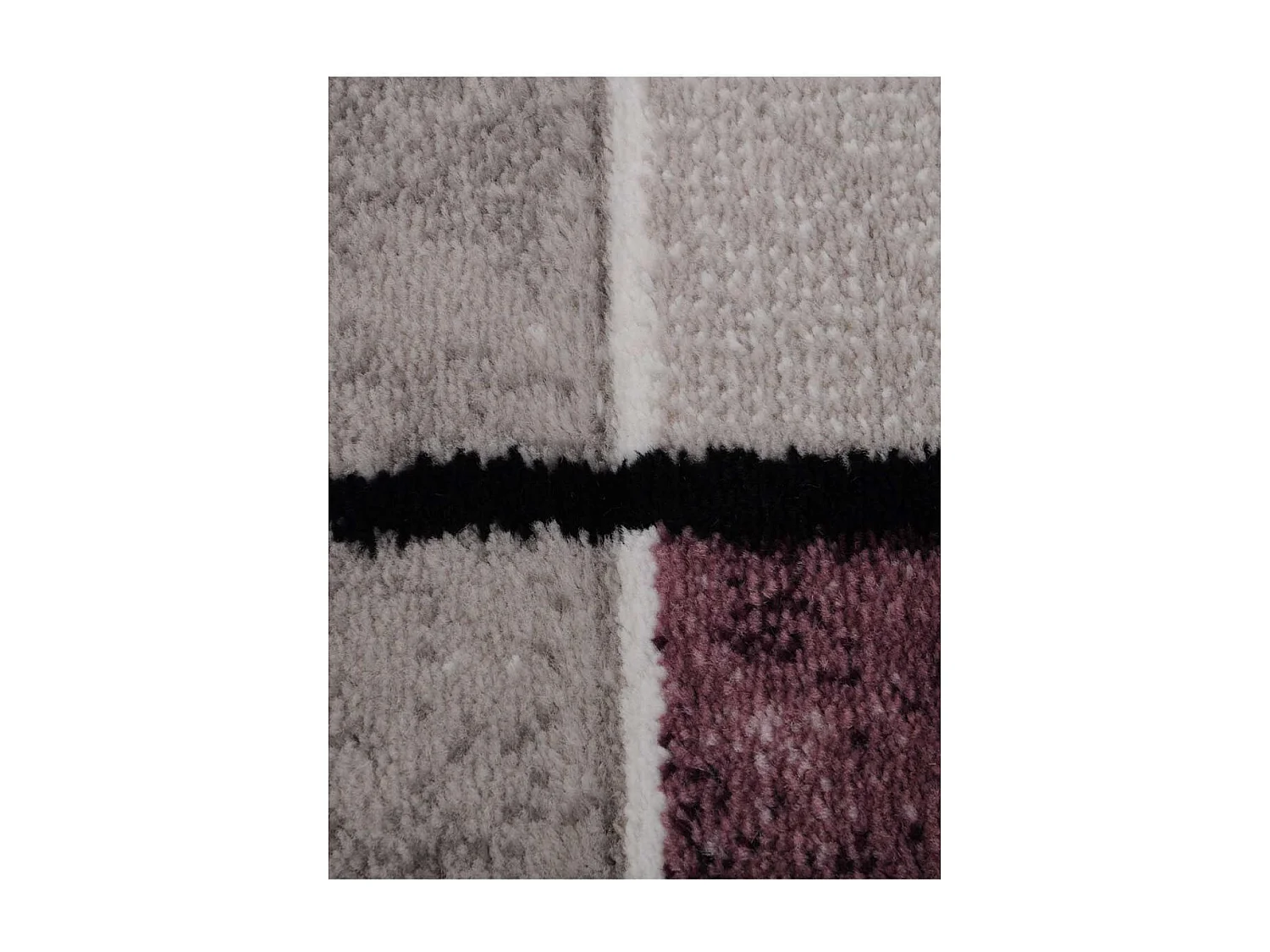 tappeto per camera da letto 60x110 tessuto rettangolo viola modello astratto NOVA