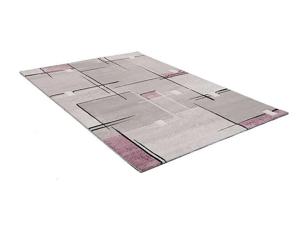 tappeto per camera da letto 60x110 tessuto rettangolo viola modello astratto NOVA