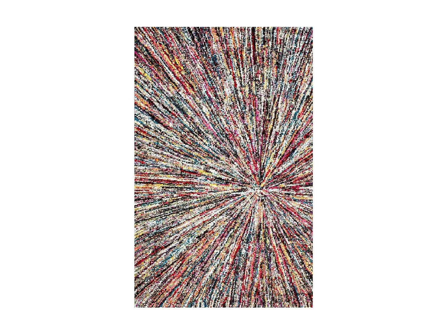 tapis salon 120x170 tissé multicolore rectangle motif ethnique LYN6 IMPACT