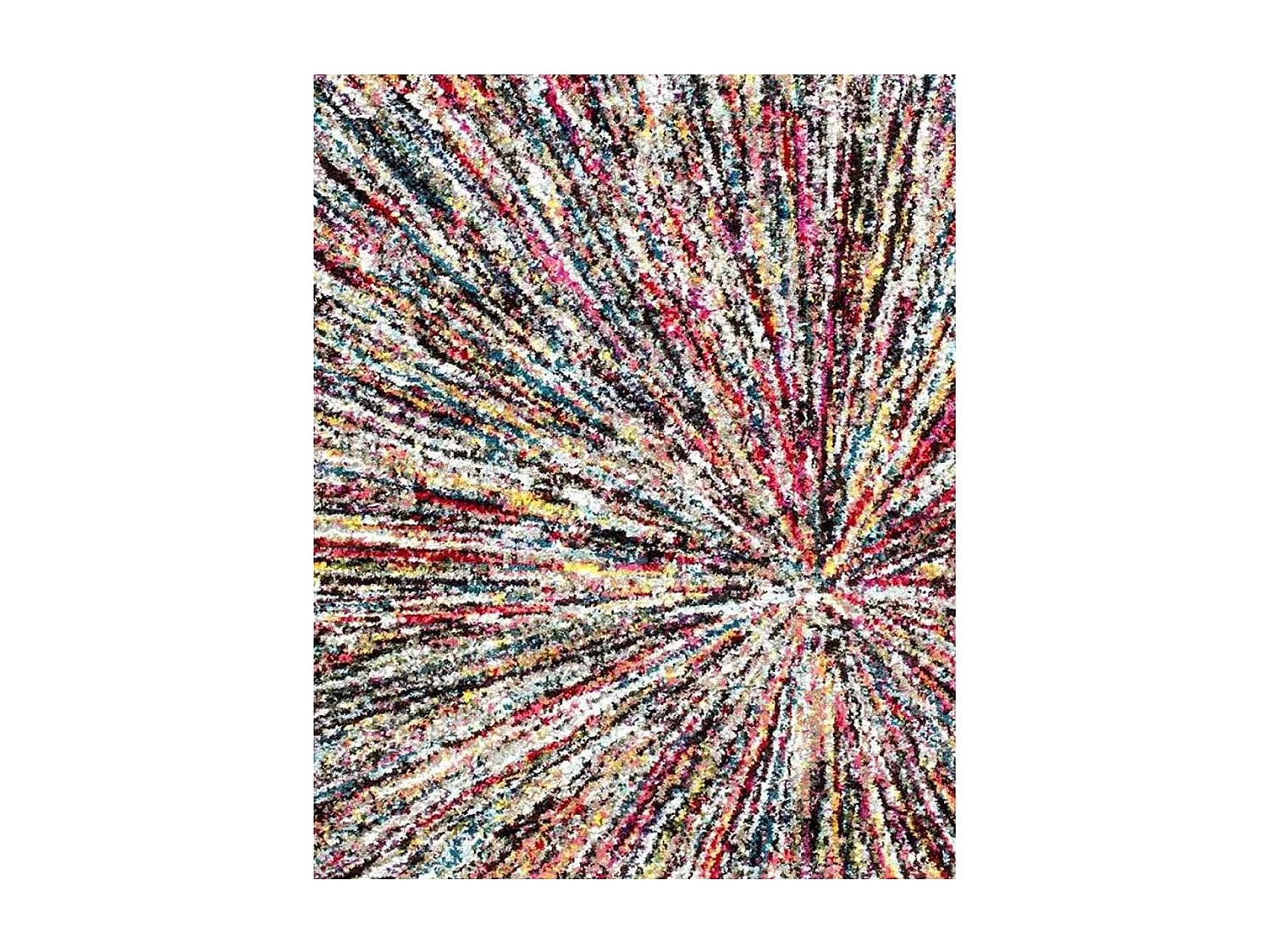 tapis salon 120x170 tissé multicolore rectangle motif ethnique LYN6 IMPACT