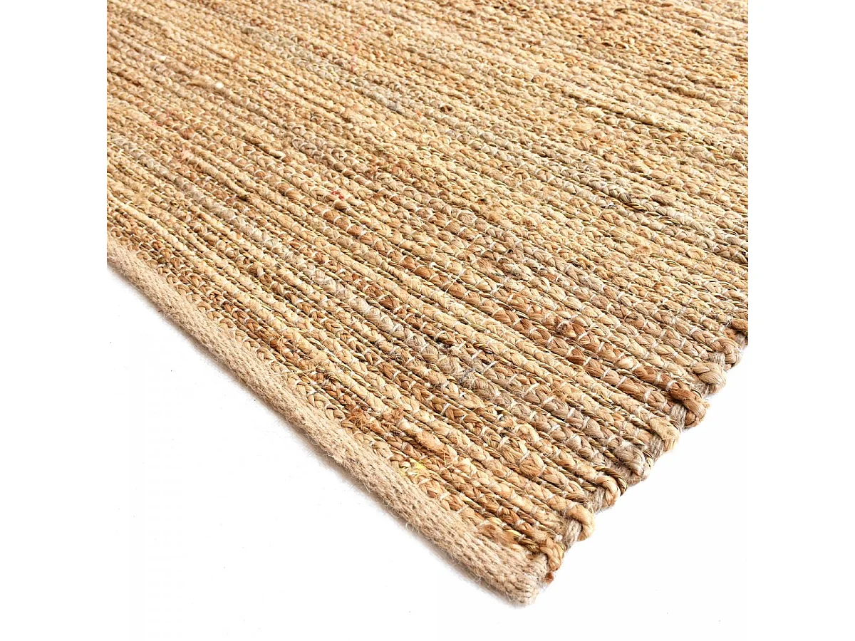 Tapis en jute fait à la main motif uni NATURE 1