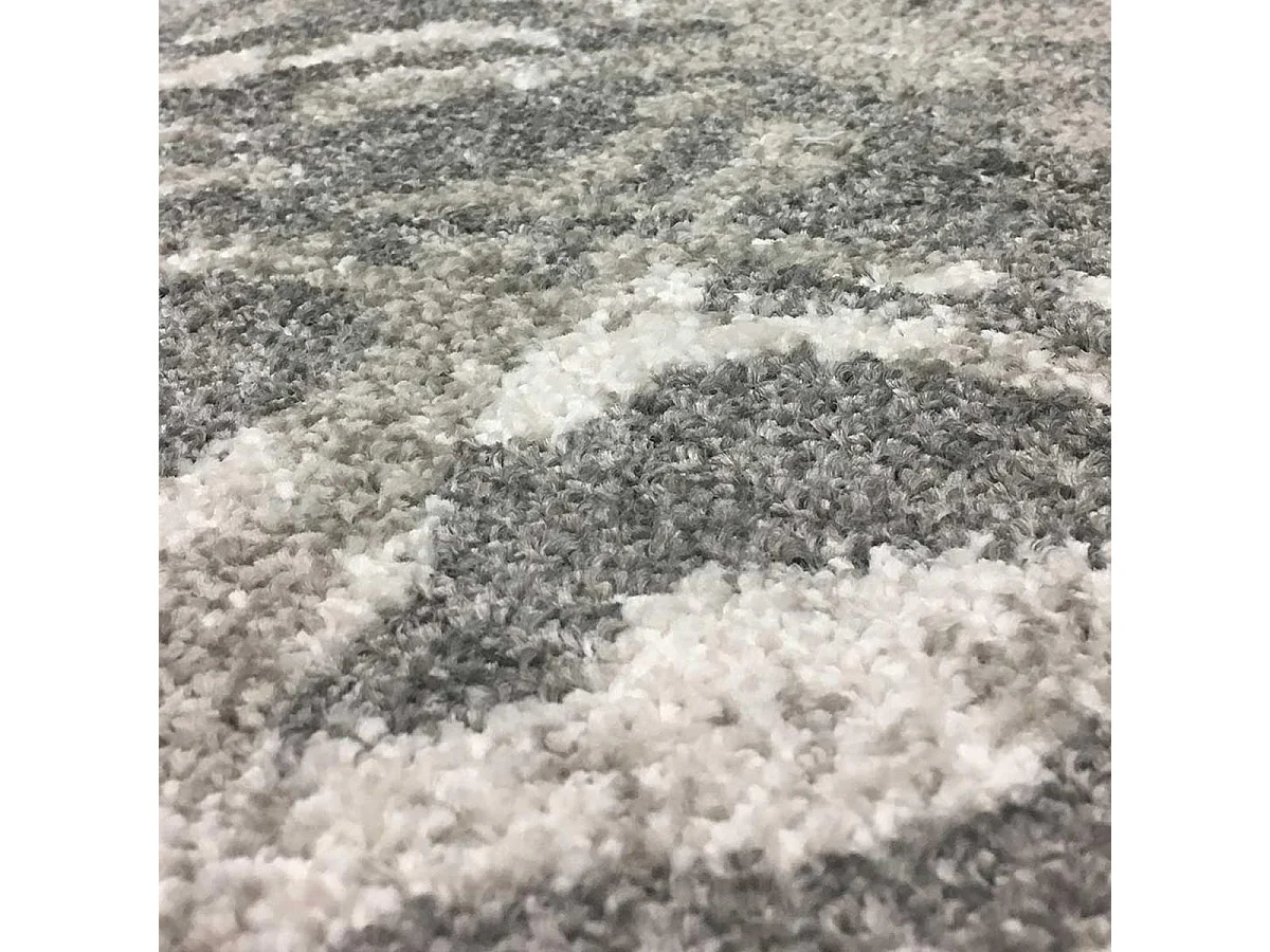 tappeto da soggiorno 120x170 tessuto rettangolare grigio e crema modello scandinavo VINTAVE