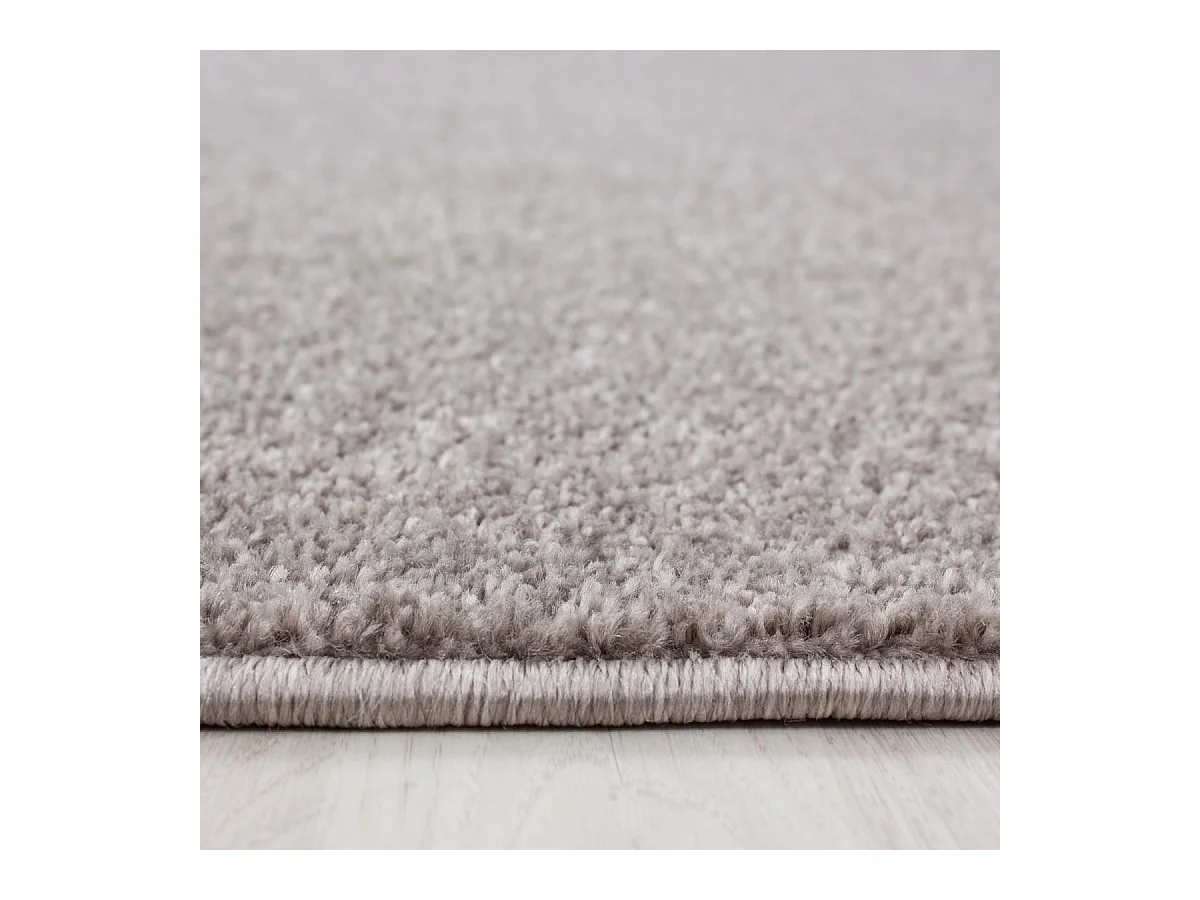 tapis chambre 120x170 tissé beige rectangle motif uni SOULA