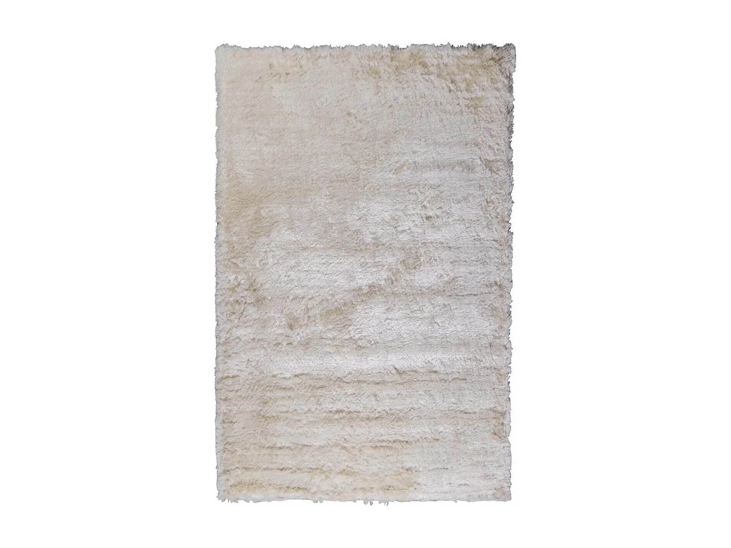 Tappeto Shaggy 80x140 rettangolo fatto a mano beige tinta unita SG FIN