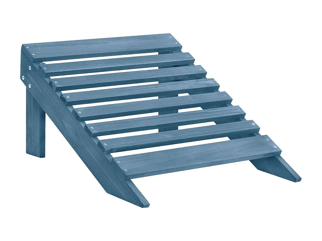 Otomana Adirondack de jardín 2 plazas madera de abeto azul