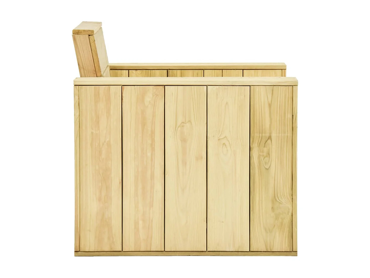 Chaise de jardin 89x76x76 cm Bois de pin imprégné