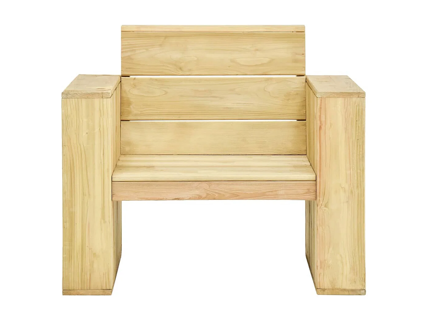 Chaises de jardin 2 pièces avec coussins noir Pin imprégné