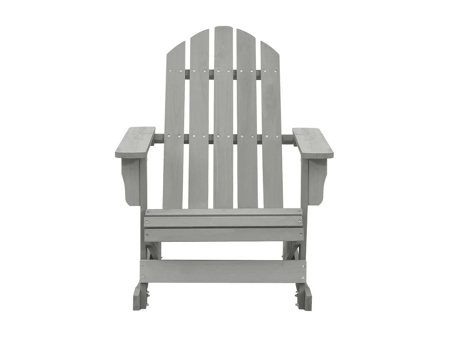 Chaise à bascule de jardin Bois Gris