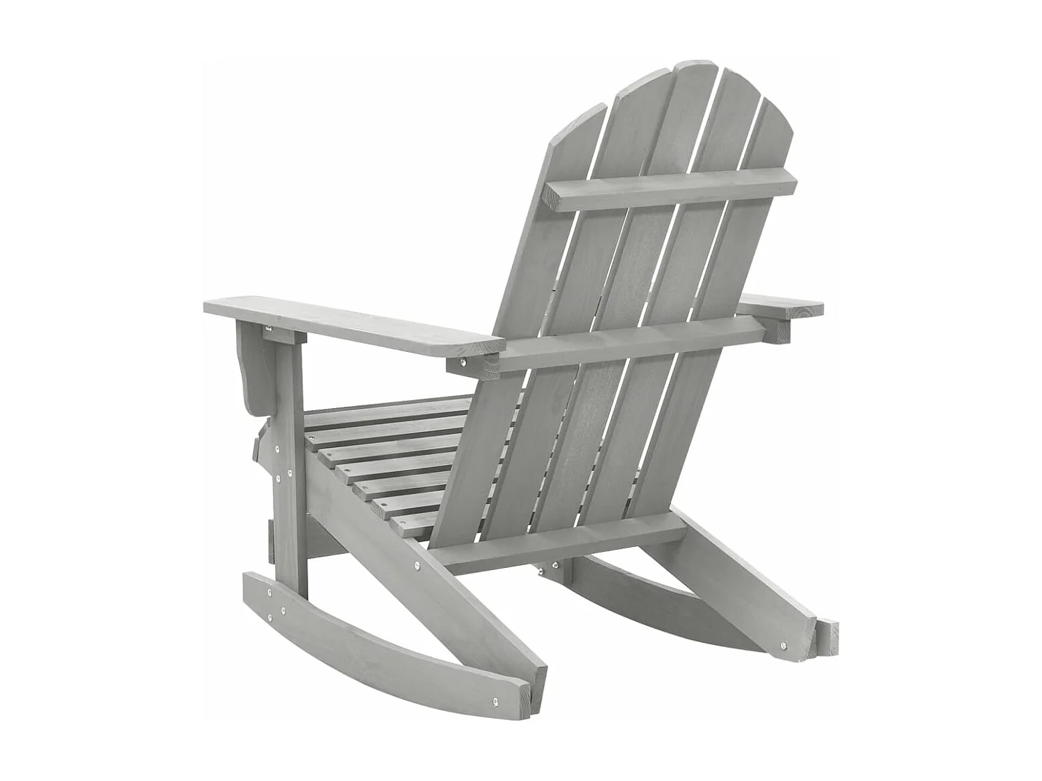 Chaise à bascule de jardin Bois Gris