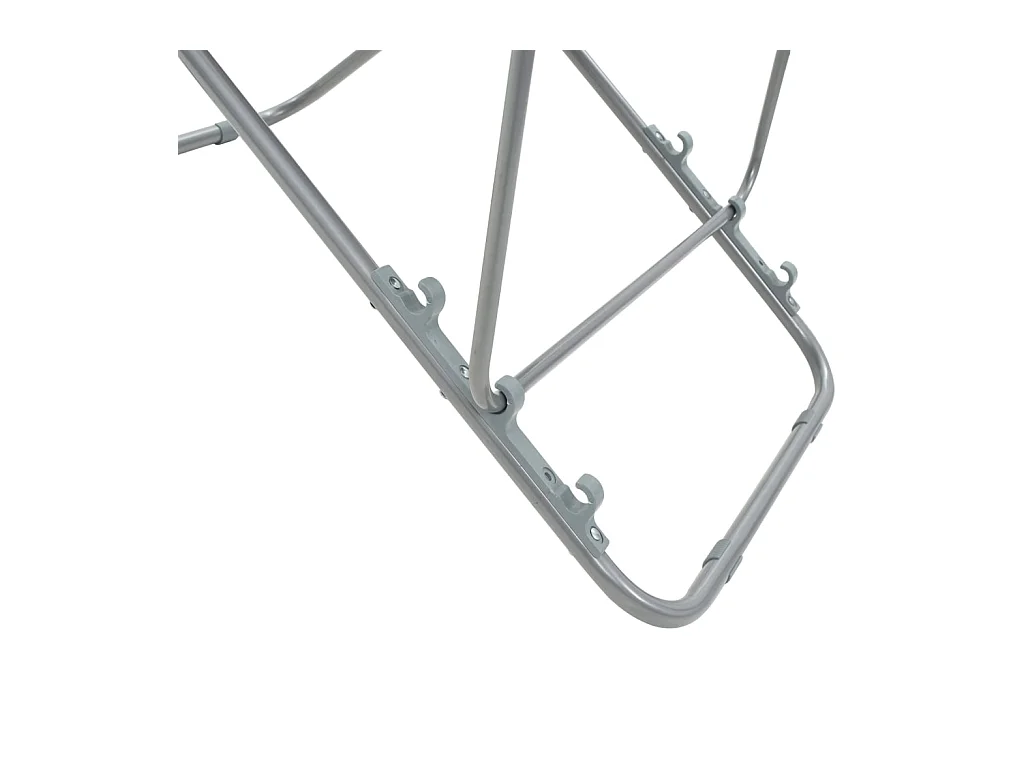 Chaises de plage pliables 2 pièces Acier et tissu oxford Rouge