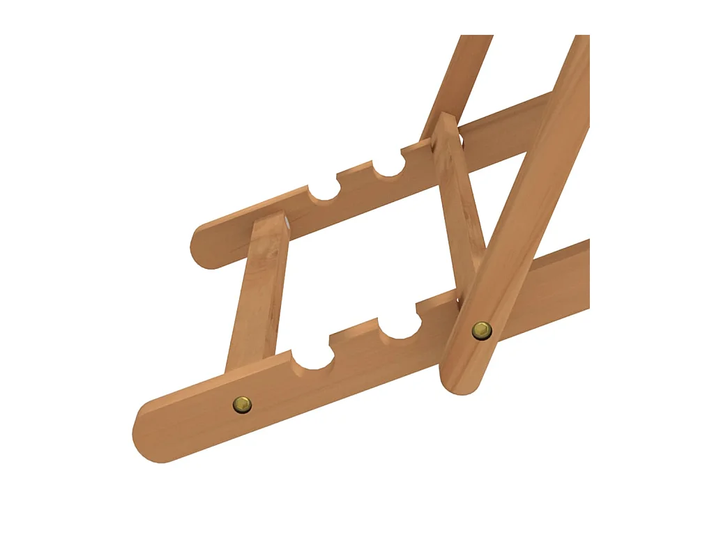 Cadeira de praia dobrável madeira de teca maciça vermelho