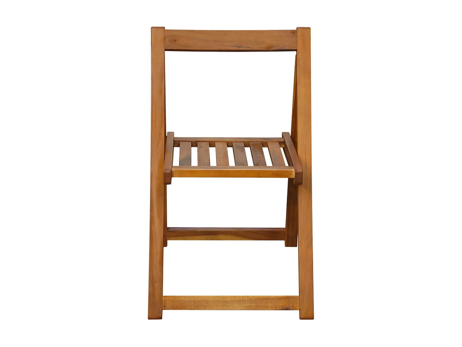 Chaises pliables de jardin 2 pièces Bois d'acacia solide