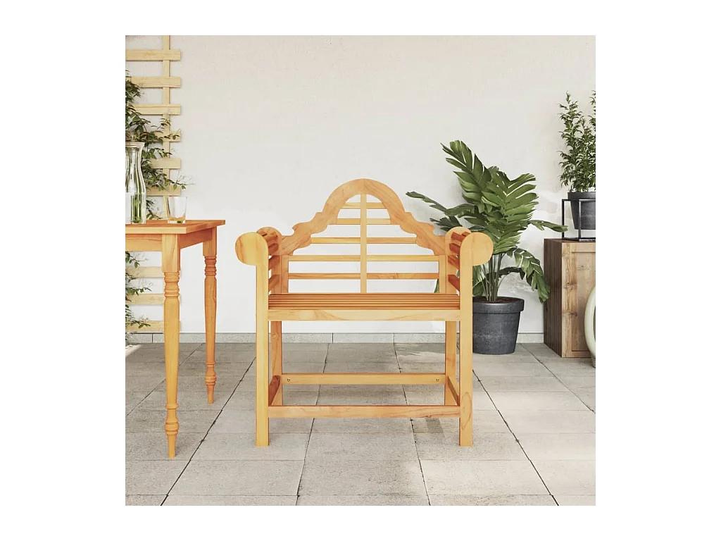 Chaise de jardin 88x60x92 cm bois de teck massif