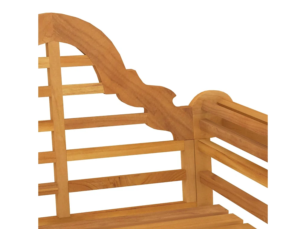 Silla de jardín madera maciza de teca 88x60x92 cm