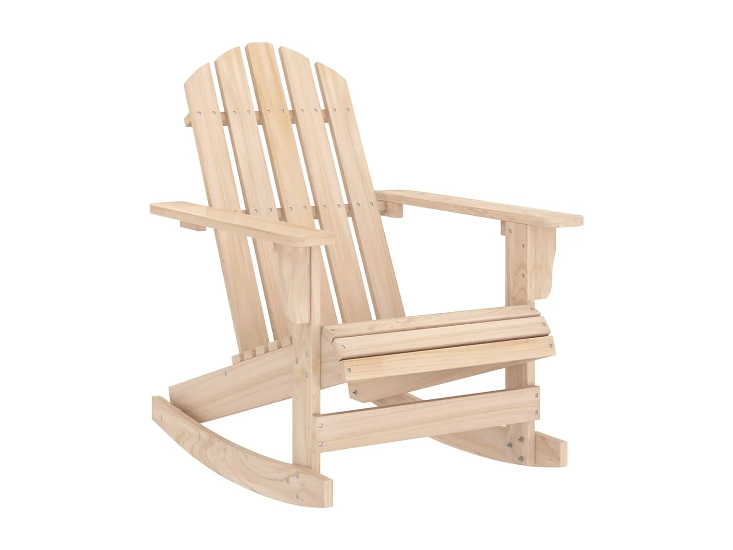 Cadeira Adirondack de baloiçar para jardim abeto maciço