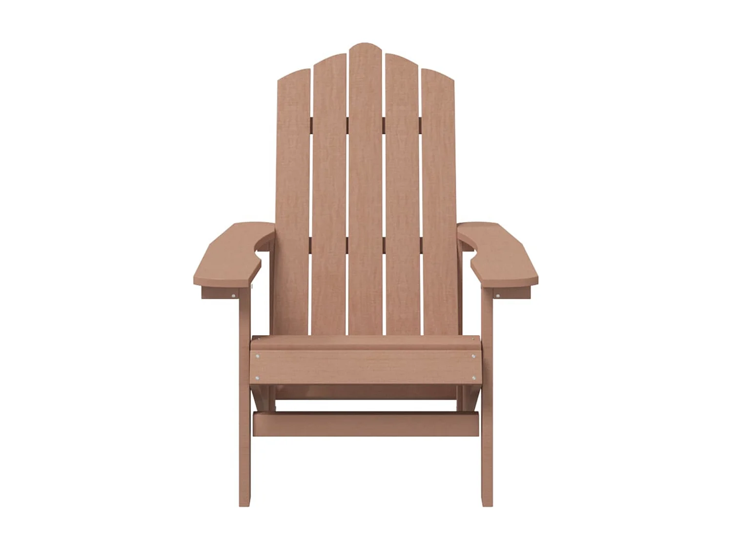 Chaise Adirondack de jardin PEHD Marron