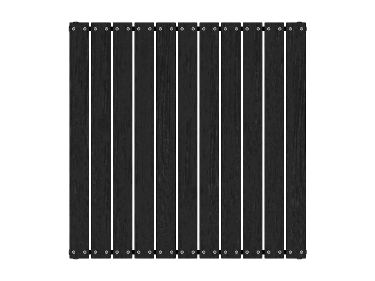 Repose-pied de jardin 70x70x30 cm Noir Bois de pin solide