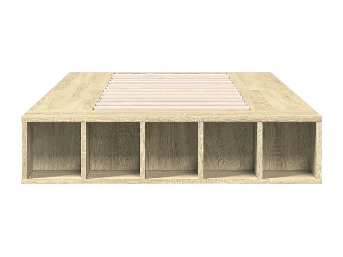 Cadre de lit chêne sonoma 90x200 cm bois d'ingénierie