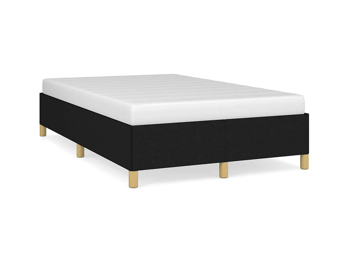 Estrutura de cama 120x190 cm tecido preto