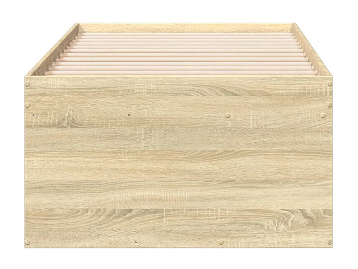 Tumbona con cajones madera ingeniería roble Sonoma 90x190 cm