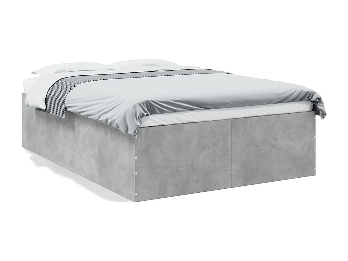 Estrutura de cama 120x190 cm derivados de madeira cinza cimento