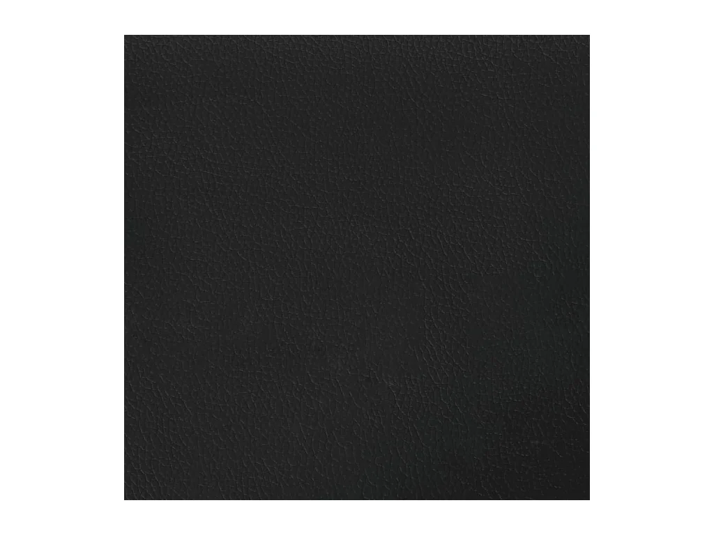 Cama con colchón cuero sintético negro 90x190 cm