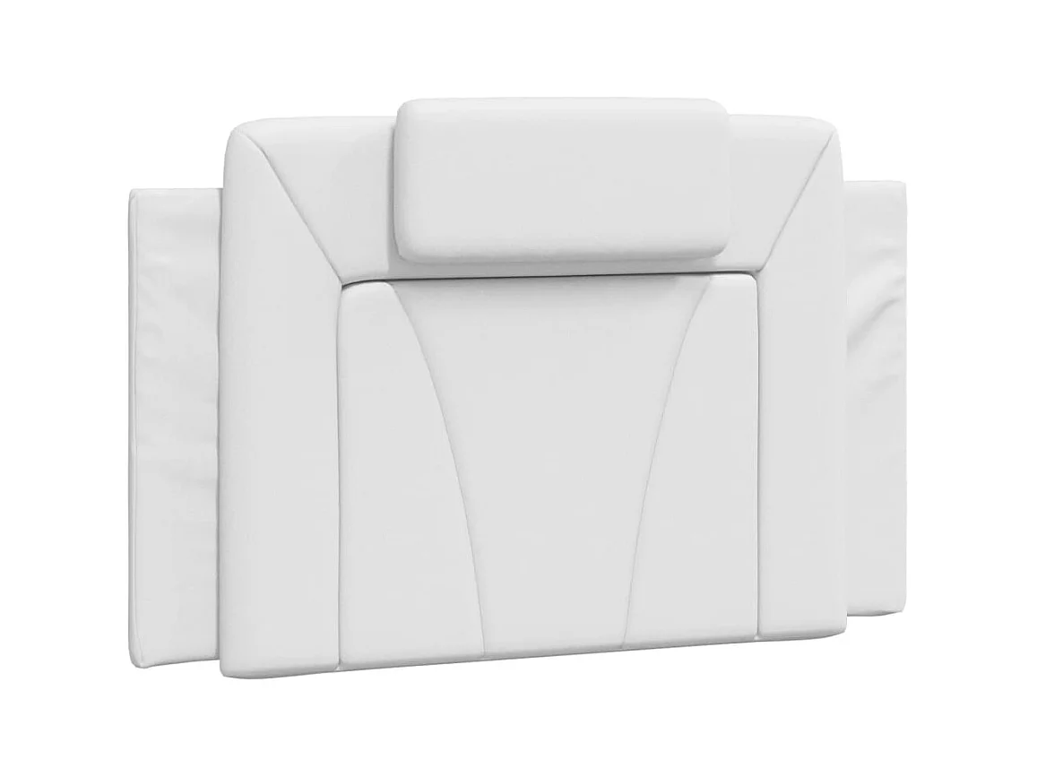 Lit avec matelas blanc 90x190 cm similicuir