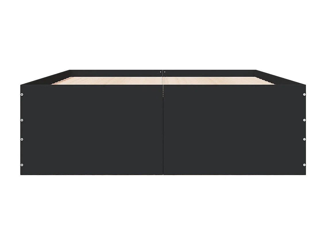 Estrutura de cama 120x200 cm derivados de madeira preto