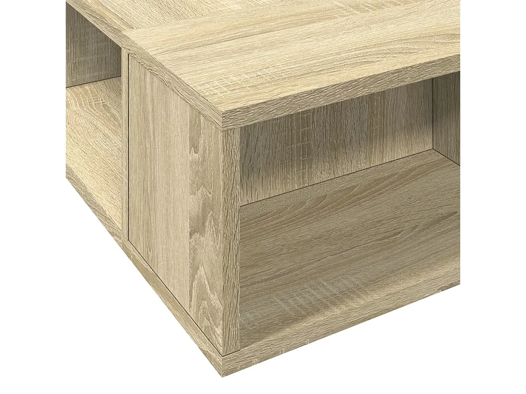 Estructura de cama madera de ingeniería roble Sonoma 75x190 cm