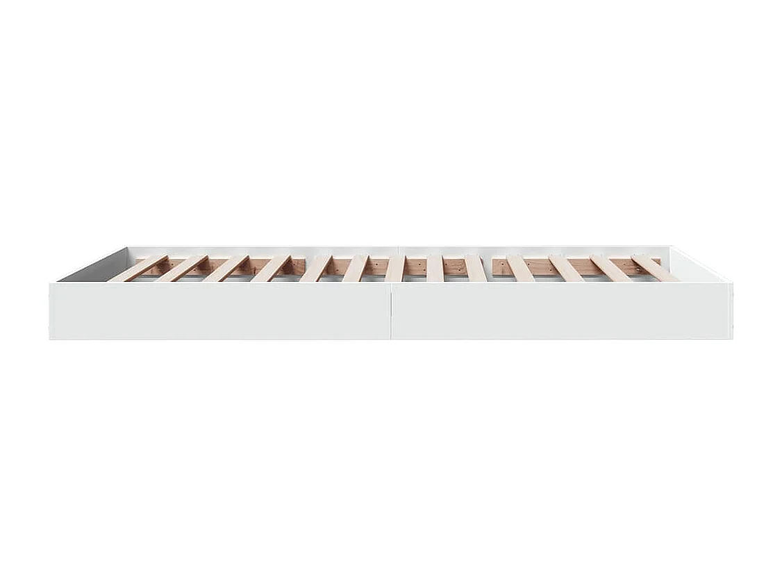 Cadre de lit blanc 90x190 cm bois d'ingénierie