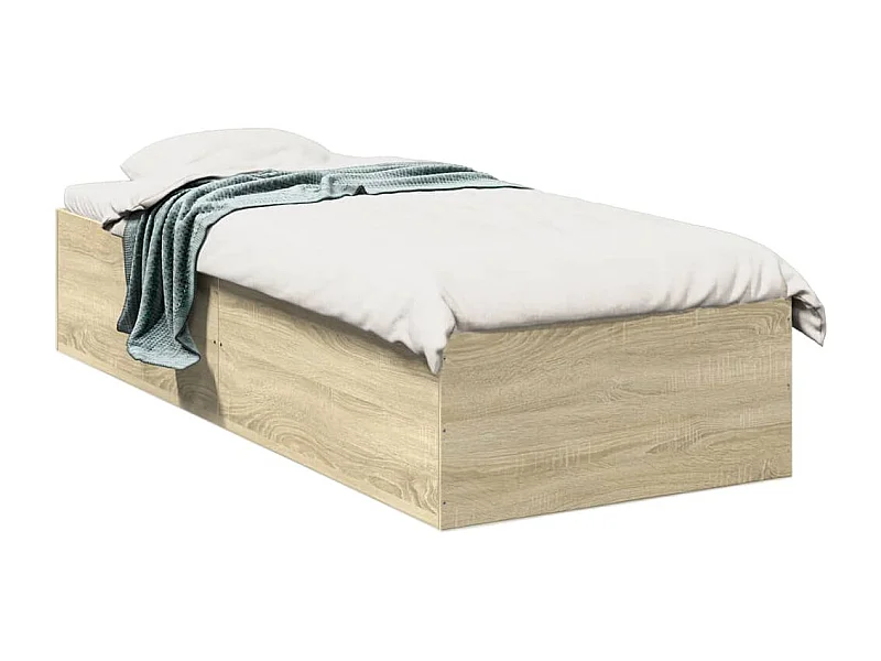 Estructura de cama madera de ingeniería roble Sonoma 100x200 cm