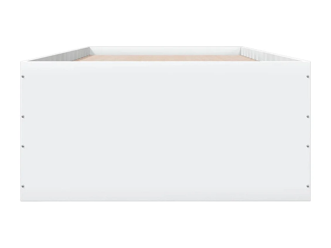 Cadre de lit blanc 100x200 cm bois d'ingénierie