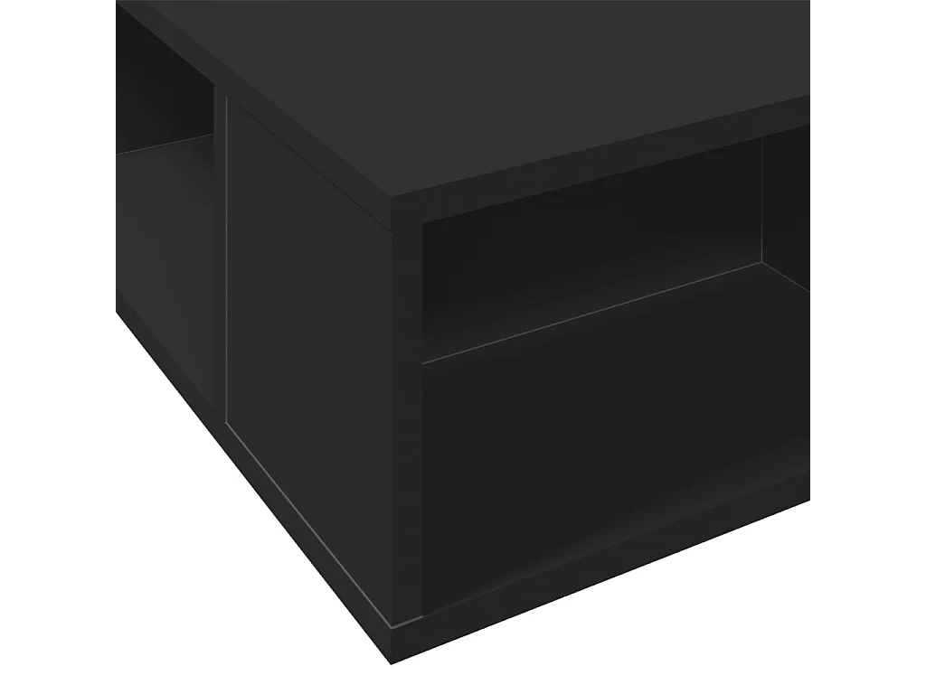 Estrutura de cama 120x200 cm derivados de madeira preto