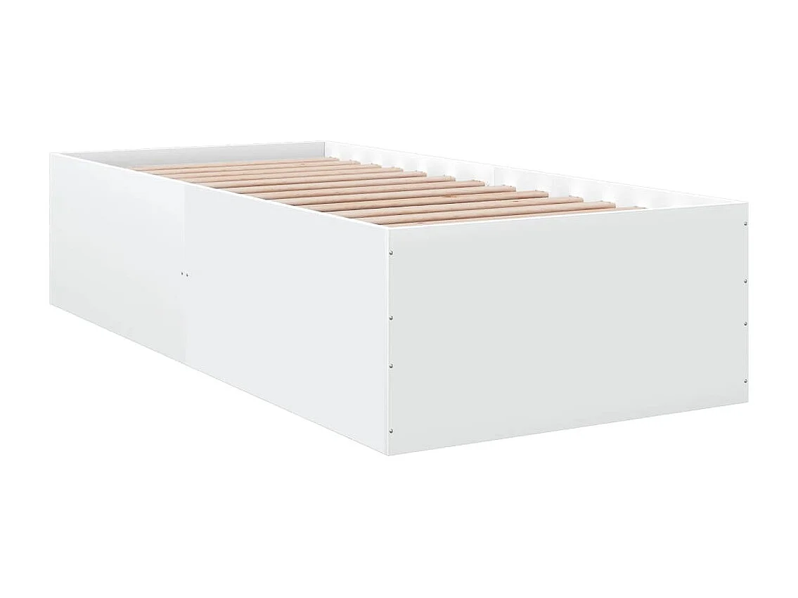 Estrutura de cama 90x200 cm derivados de madeira branco