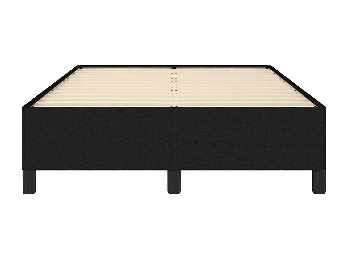 Estructura de cama tela negro 120x190 cm