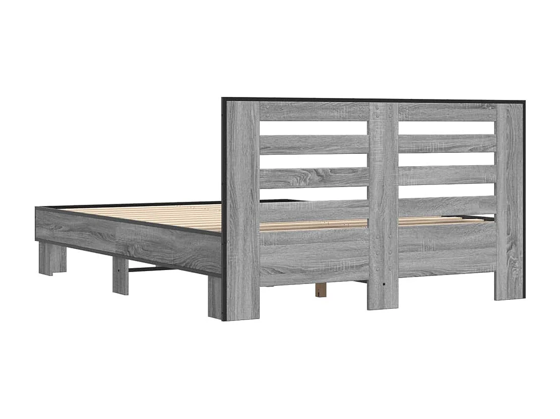 Estrutura de cama 120x190 cm derivados madeira/metal