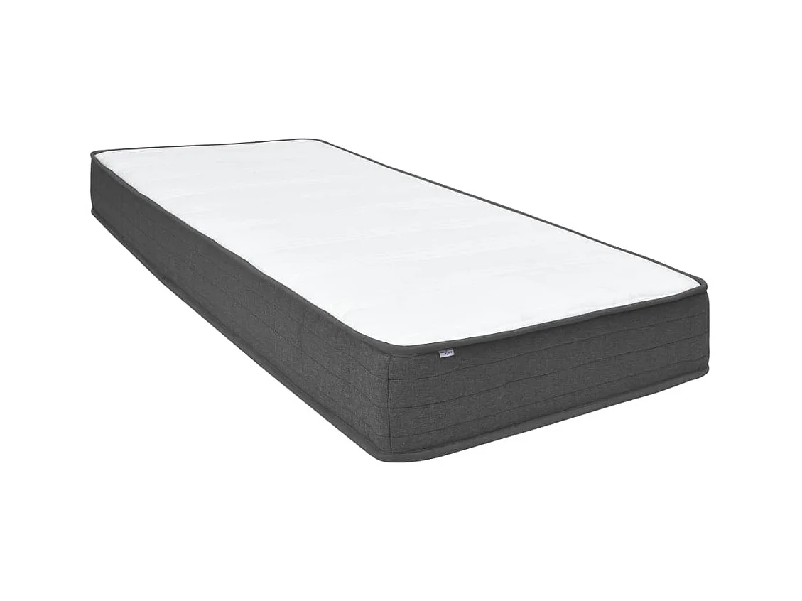 Sommier tapissier Gris foncé Tissu 80x200 cm