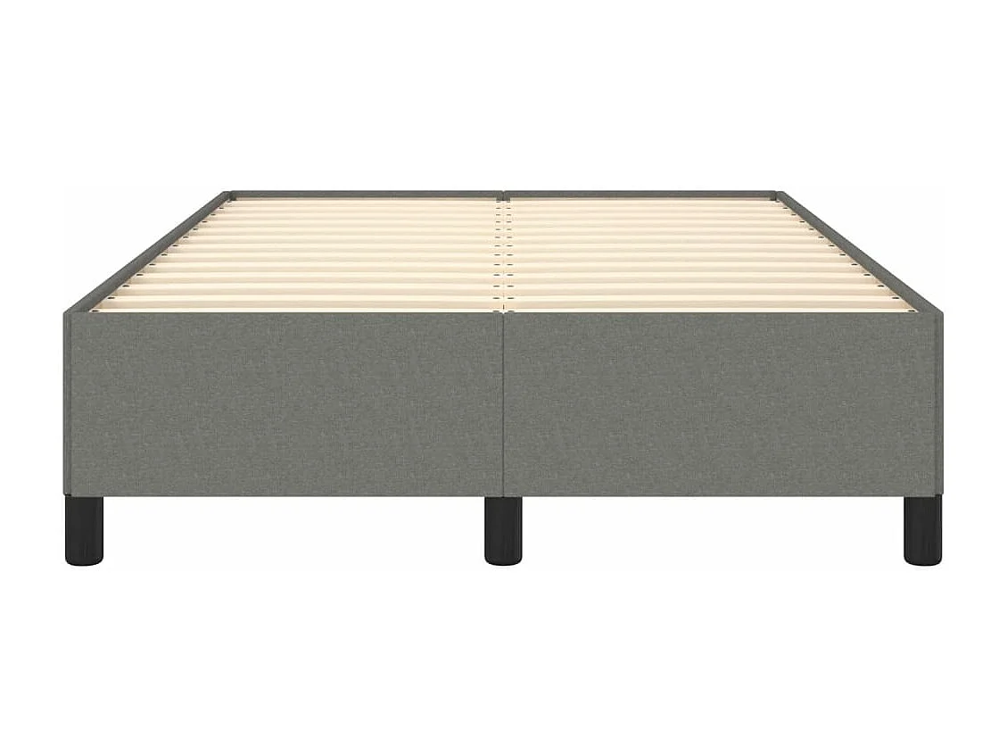 Estructura de cama tela gris oscuro 120x190 cm