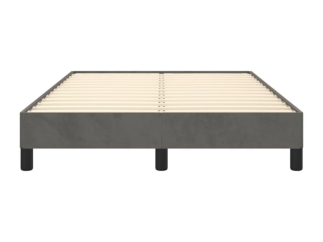 Estructura de cama terciopelo gris oscuro 120x190 cm