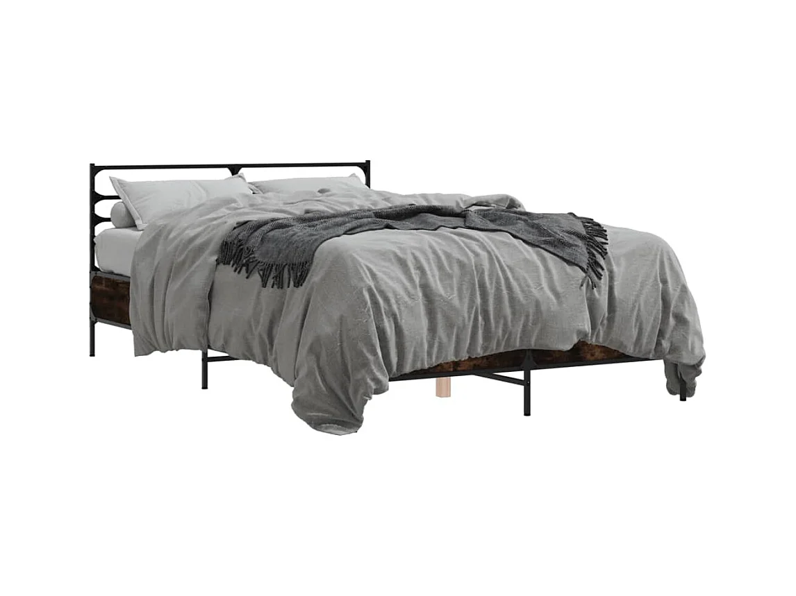 Estrutura de cama 120x200 cm derivados madeira/metal