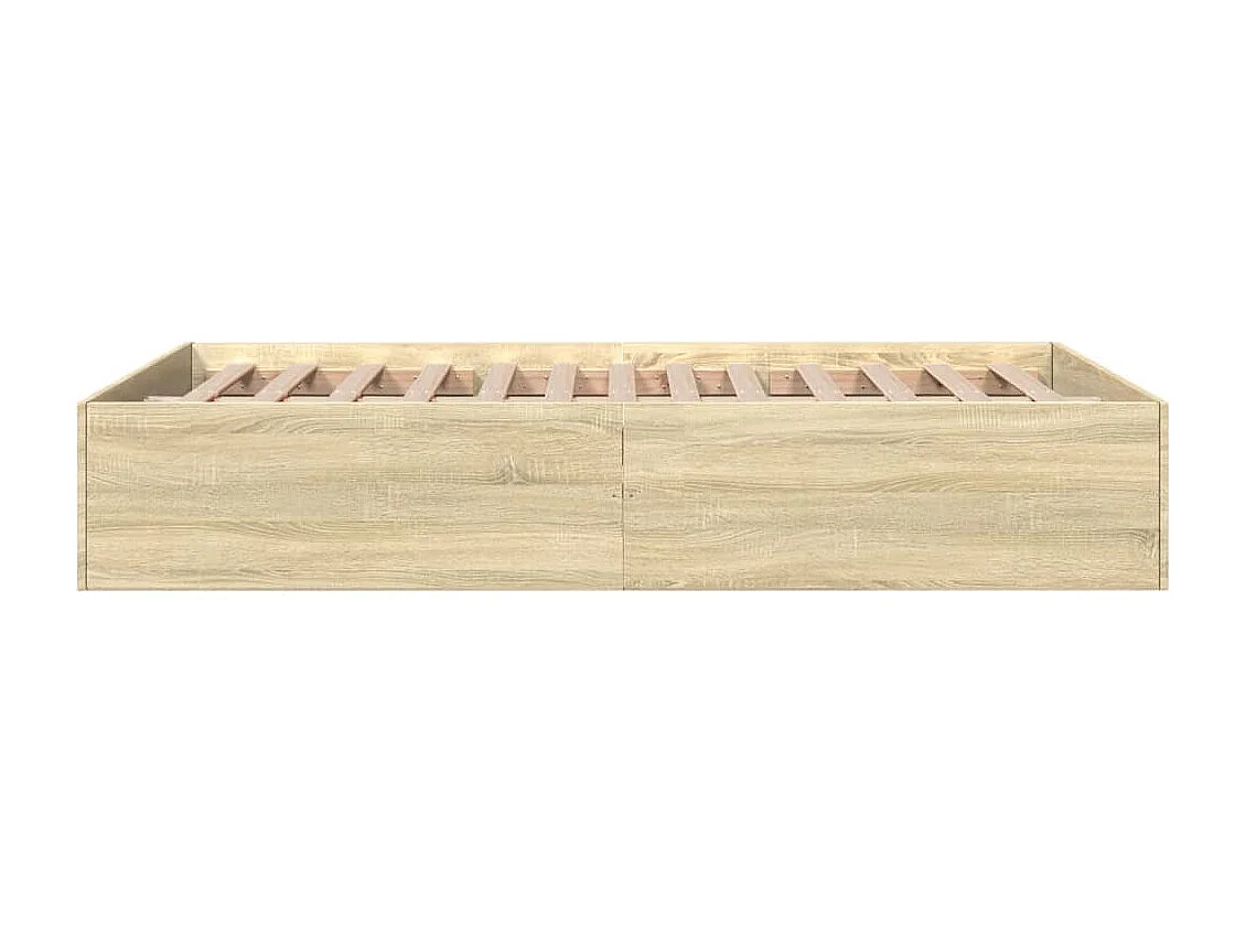 Estructura de cama madera de ingeniería roble Sonoma 120x200 cm